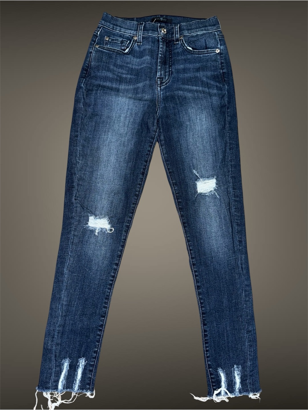7 For All Mankind Ankle Gwenevere Skinny Jeans size 25